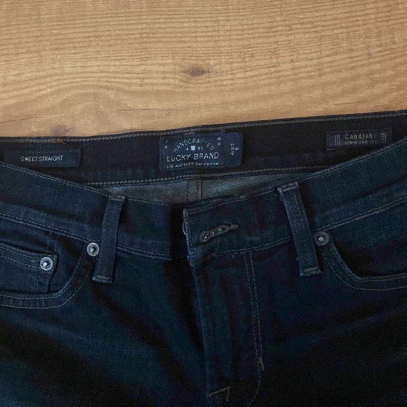 Dark Denim Lucky Brand Straight Leg Jeans - Picture 4 of 4